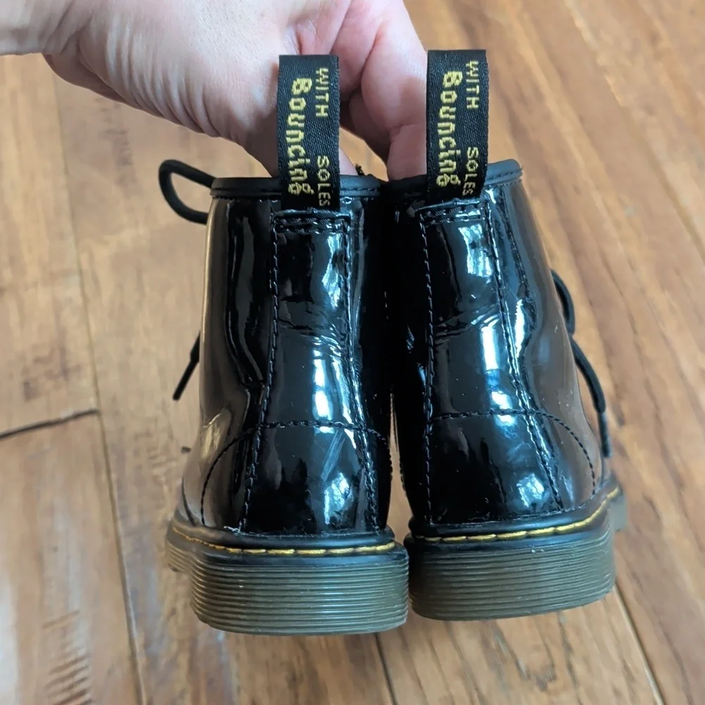 Dr. Martens 1460 J Black Patent Boots